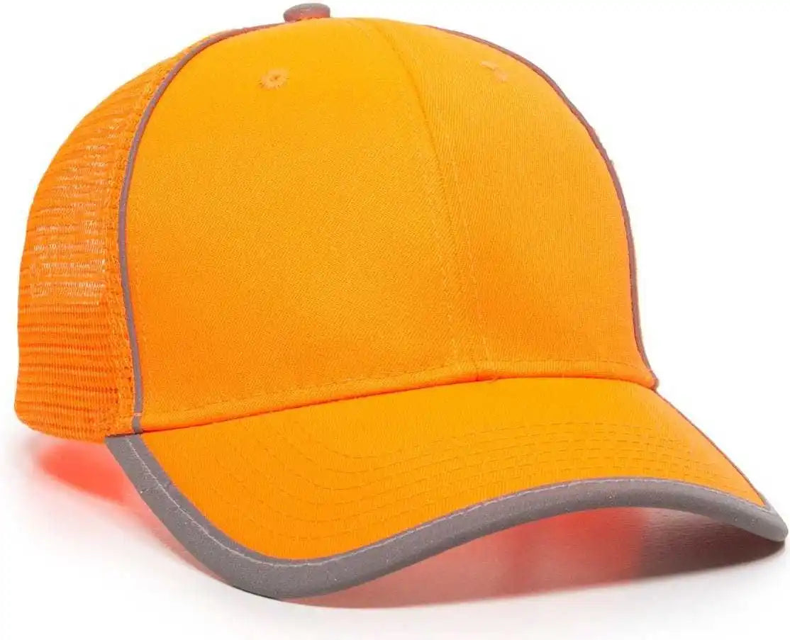 Oc Sports Saf-300m Adjustable Mesh Back Cap that is Easily Visible - Blaze - 6 7/8’’ - 7 1/2’’