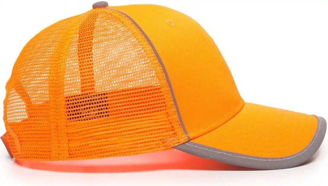 Oc Sports Saf-300m Adjustable Mesh Back Cap that is Easily Visible - Blaze - 6 7/8’’ - 7 1/2’’