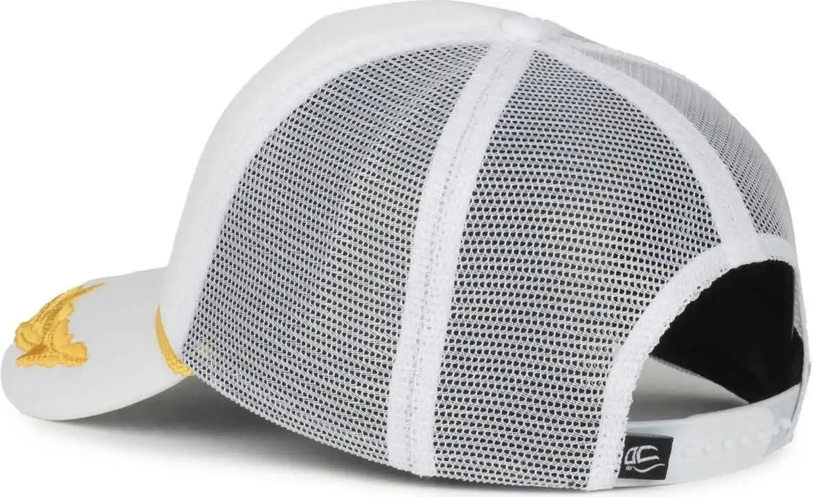 Oc Sports Se-foam Special Edition Embroidered Foam Mesh Trucker with Cords Cap - White - Osfm