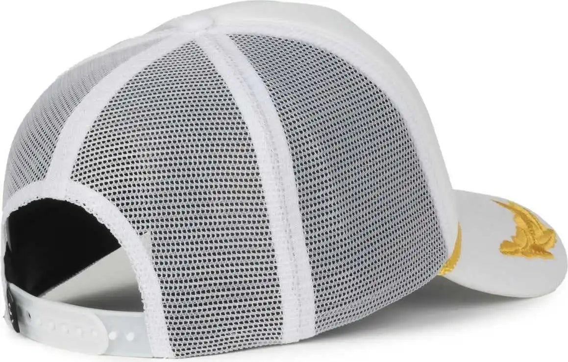 Oc Sports Se-foam Special Edition Embroidered Foam Mesh Trucker with Cords Cap - White - Osfm