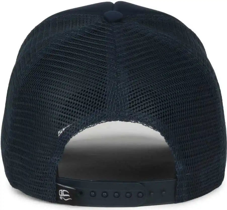 Oc Sports Se-foam Special Edition Embroidered Foam Mesh Trucker with Cords Cap - Navy - Osfm