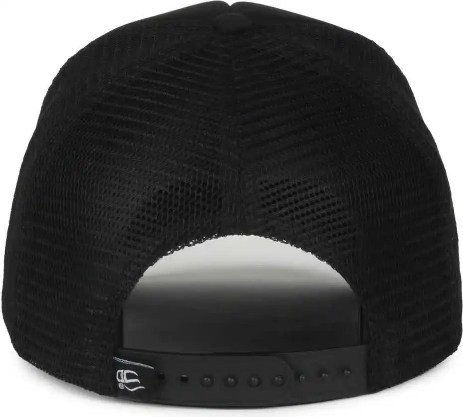 Oc Sports Se-foam Special Edition Embroidered Foam Mesh Trucker with Cords Cap - Black - Osfm