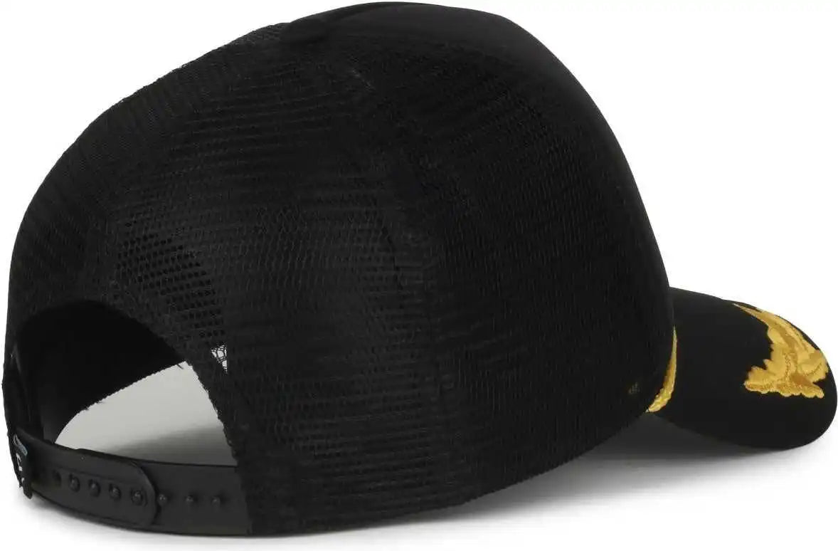 Oc Sports Se-foam Special Edition Embroidered Foam Mesh Trucker with Cords Cap - Black - Osfm
