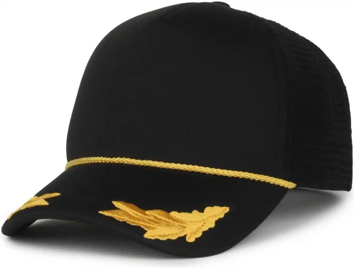 Oc Sports Se-foam Special Edition Embroidered Foam Mesh Trucker with Cords Cap - Black - Osfm