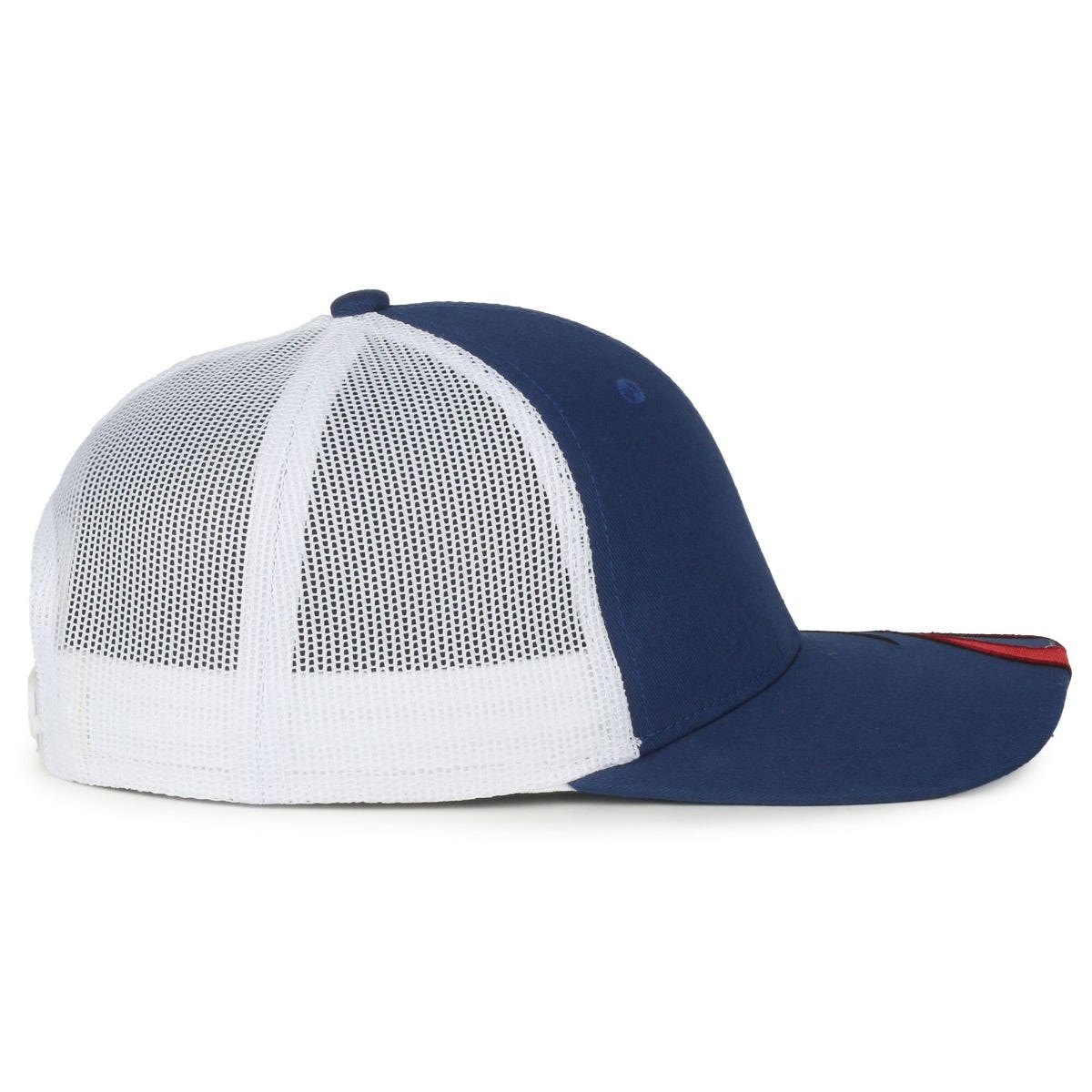 Oc Sports Skrrt-01 Flame Embroidery Mesh Back Cap - Royal/white