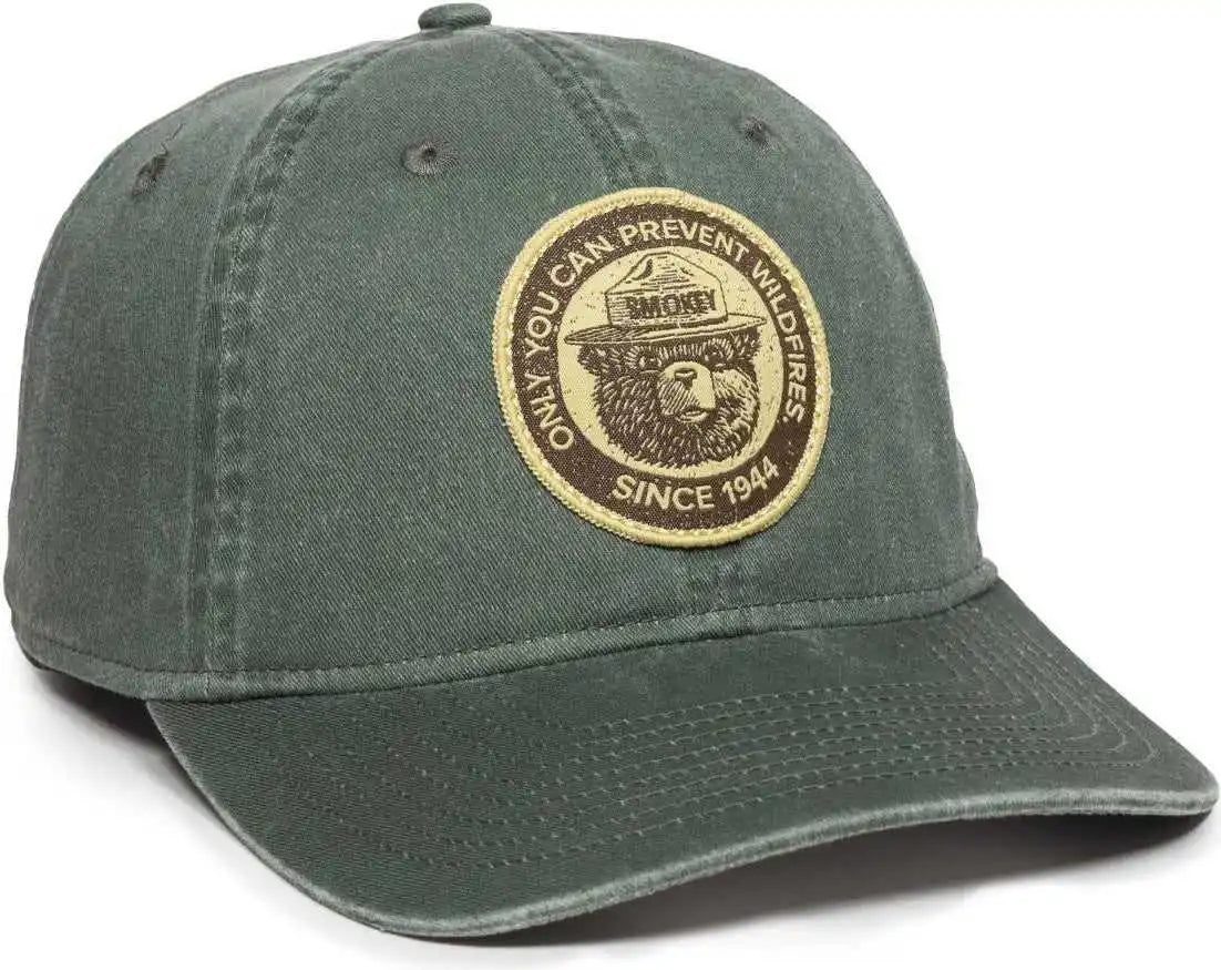 Oc Sports Smokey02 Smokey Bear Series Cap Dark Green / Osfm