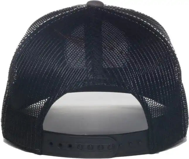 Oc Sports Space03 Nasa Mesh Back Brushed Cotton Twill Cap - Charcoal Black - Osfm