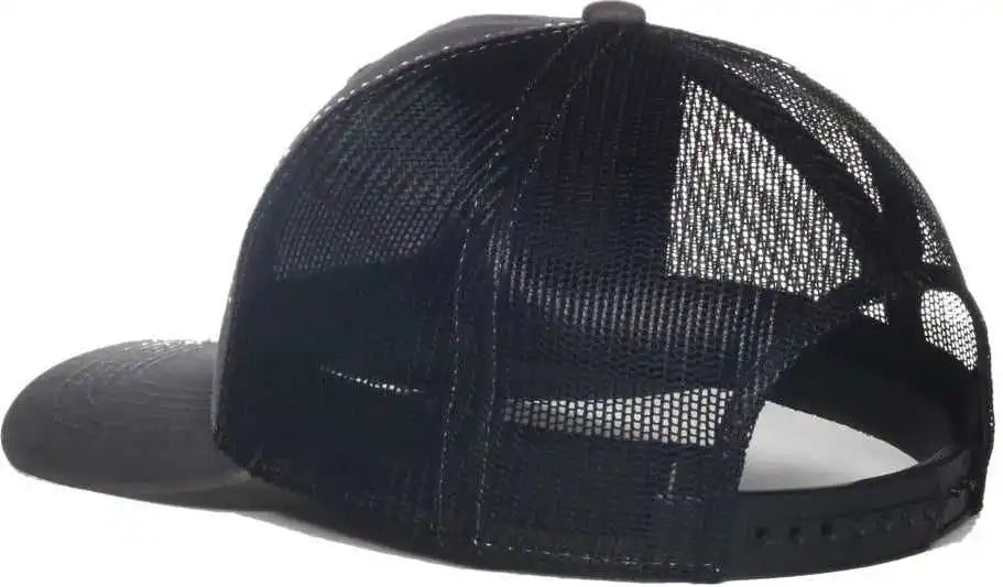 Oc Sports Space03 Nasa Mesh Back Brushed Cotton Twill Cap - Charcoal Black - Osfm