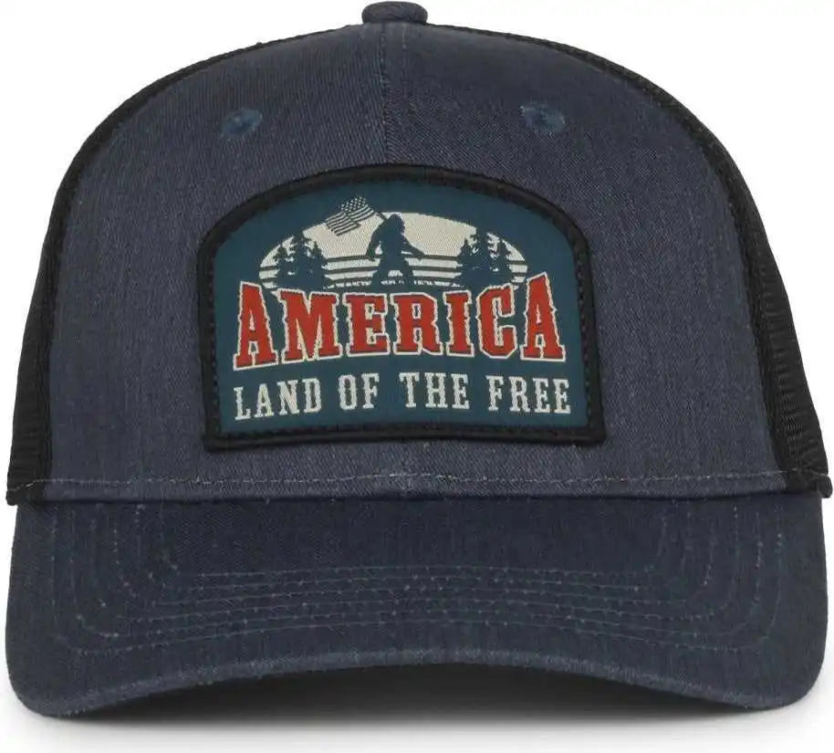 Oc Sports Squatch05 Squartch Series Cap - Heathered Navy Black - 6 7/8’’ - 7 1/2’’