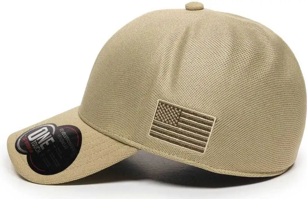 Oc Sports Strike Flexible Fitting Cap - Khaki - 7 1/4’’ - 5/8’’