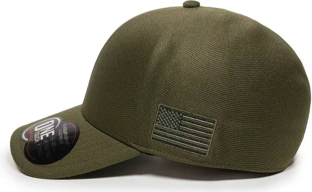 Oc Sports Strike Flexible Fitting Cap - Olive - 7 1/4’’ - 5/8’’
