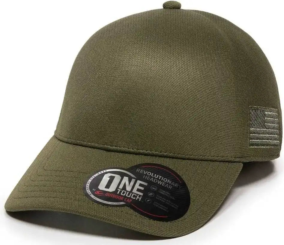 Oc Sports Strike Flexible Fitting Cap - Olive - 7 1/4’’ - 5/8’’