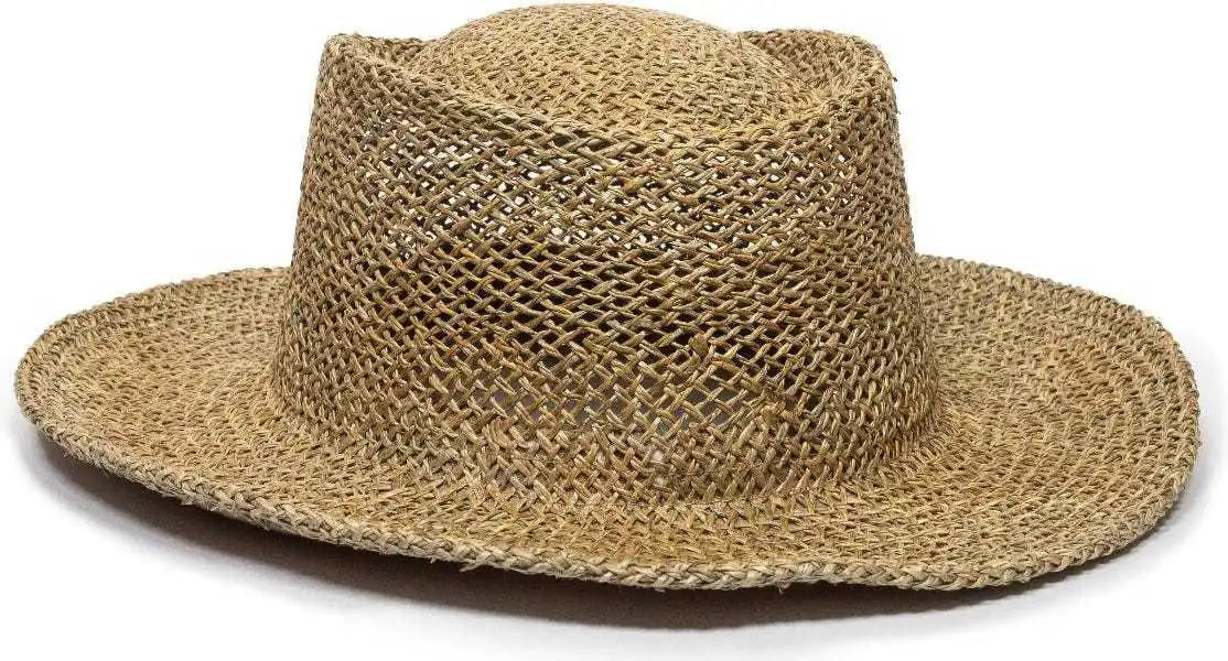 Oc Sports Stw-100 Gambler Straw Hat - Sea Grass - Tan / 6 7/8’’ - 7 1/2’’