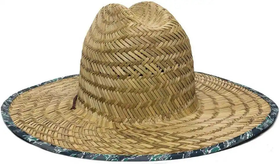 Oc Sports Stw-400 Lifeguard Straw Hat - Natural - Tan / 6 7/8’’ - 7 1/2’’