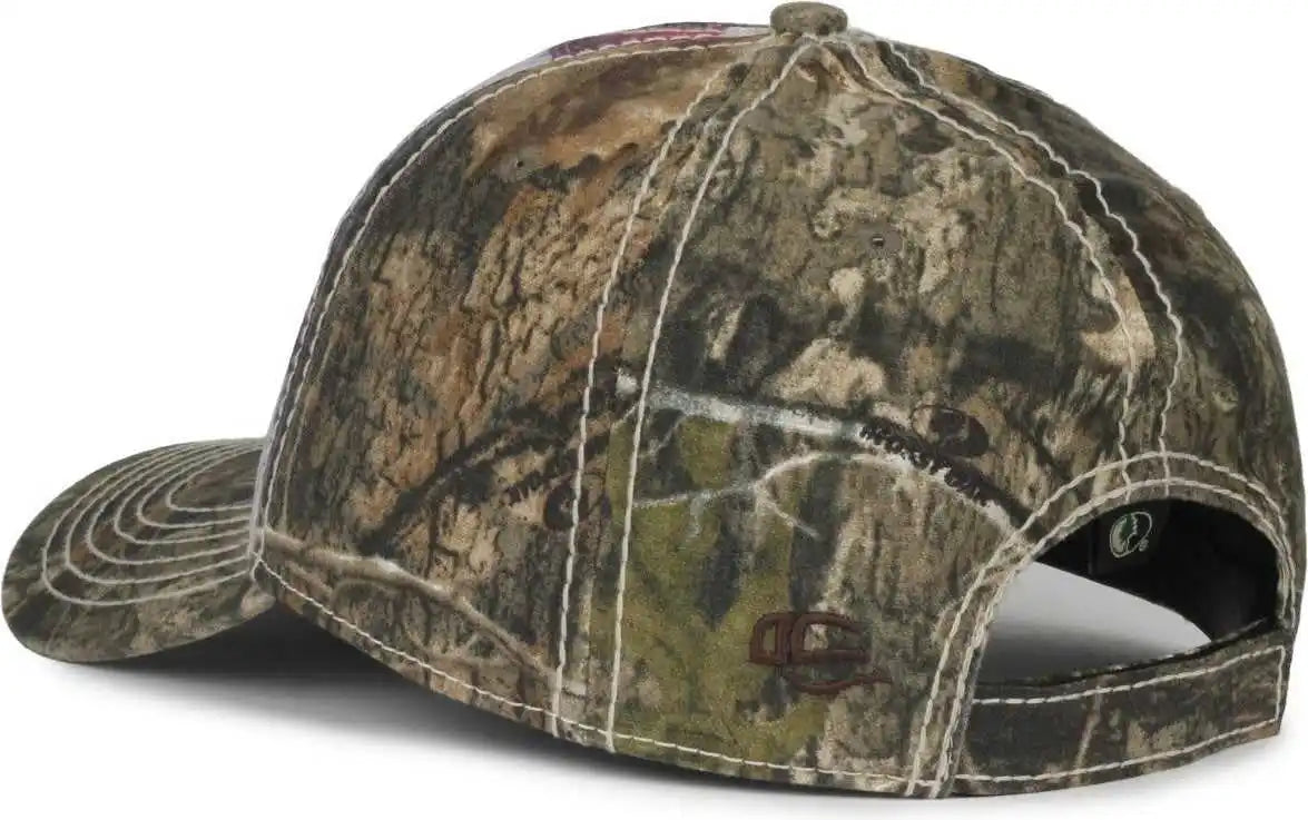 Oc Sports Sus-100 Sublimated Flag Front with Camo Back Cap - American Mossy Oak Country Dna - Osfm