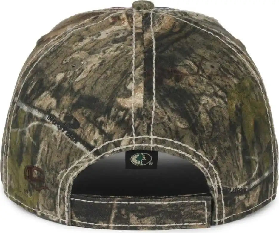 Oc Sports Sus-100 Sublimated Flag Front with Camo Back Cap - American Mossy Oak Country Dna - Osfm