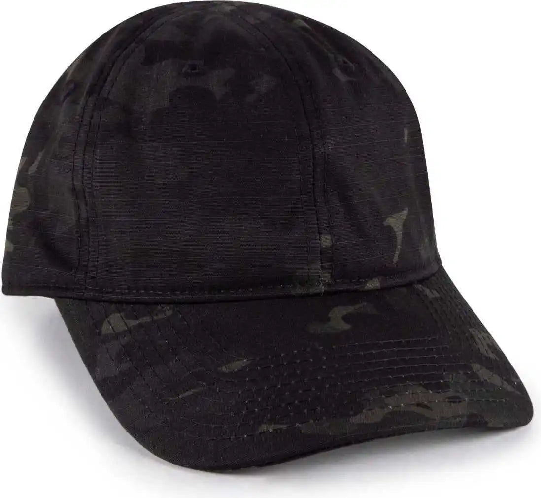 Oc Sports Tac-700 Tactical Multicam Cap with Flag - Black - Osfm
