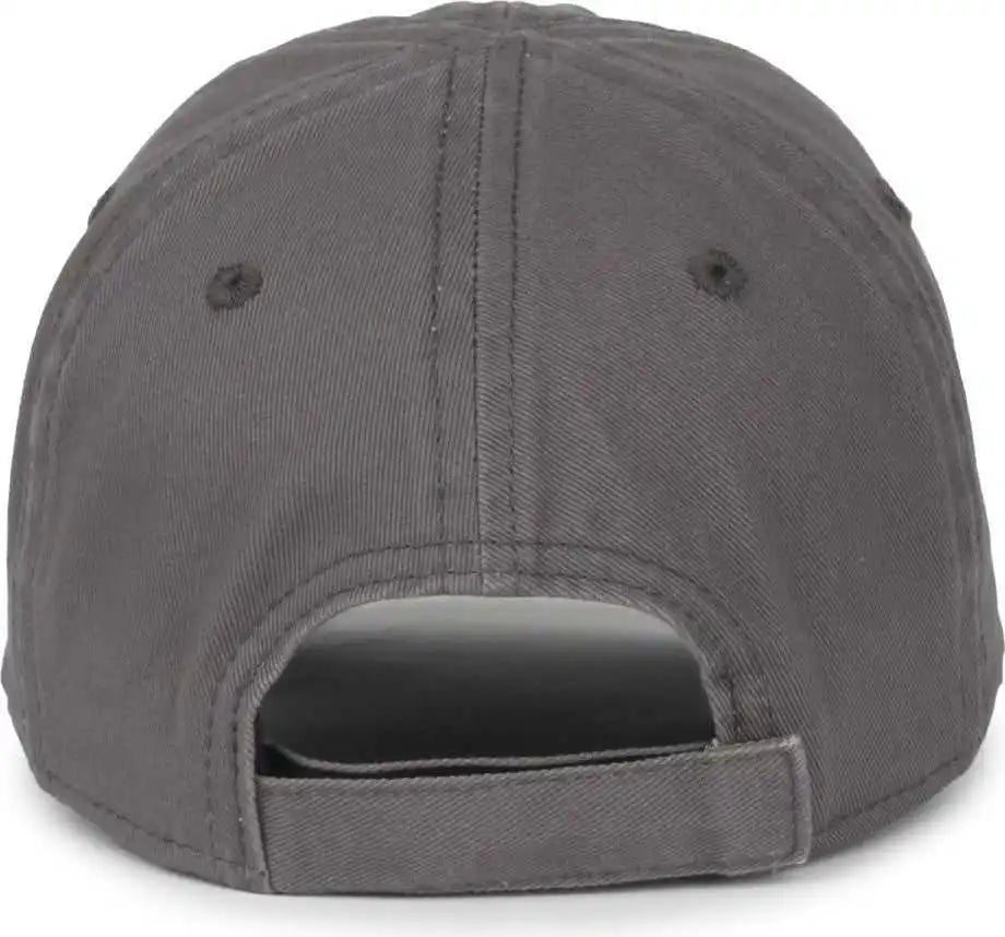 Oc Sports Tdl-116 Toddler Unstructured Garment Washed Cap - Charcoal - Dark Gray