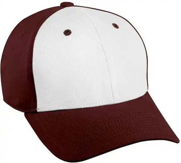 Oc Sports Tgs1925x Polyester with Bamboo Proflex Cap - White Maroon - 7 1/4’’ - 5/8’’