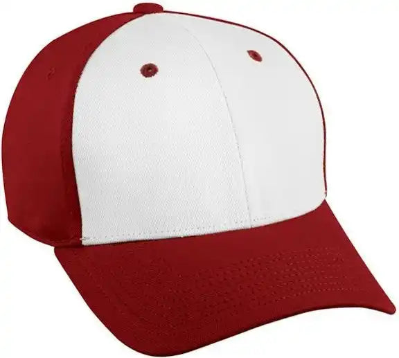 Oc Sports Tgs1925x Polyester with Bamboo Proflex Cap - White Red - 6 3/8’’ - 3/4’’