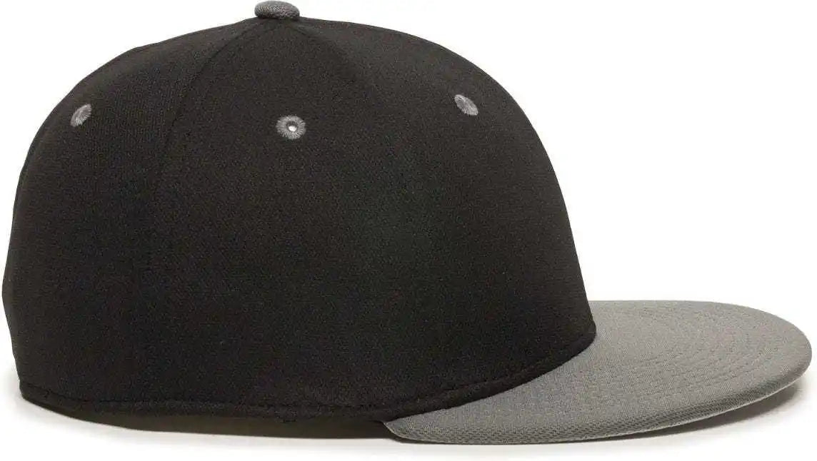 Oc Sports Tgs1930x Proflex Bamboo Charcoal Flat Visor Cap - Black Dark Gray
