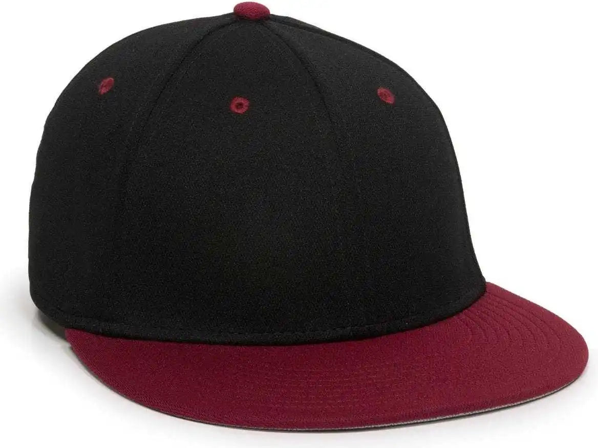 Oc Sports Tgs1930x Proflex Bamboo Charcoal Flat Visor Cap - Black Cardinal - 6 3/8’’ - 3/4’’