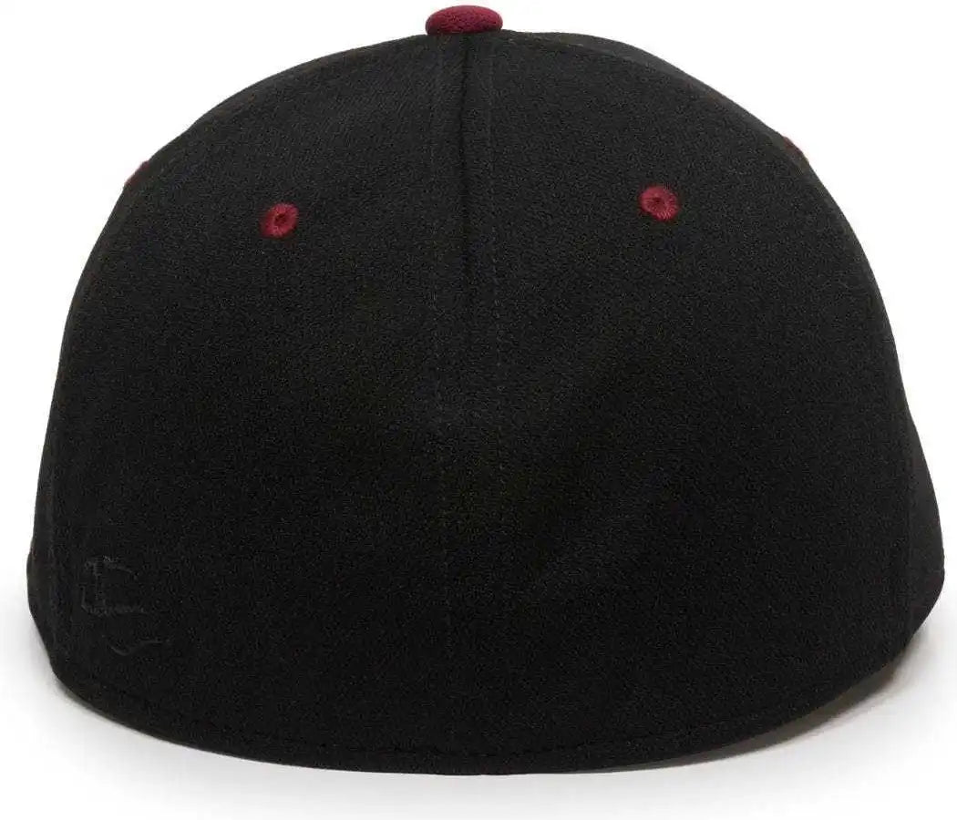 Oc Sports Tgs1930x Proflex Bamboo Charcoal Flat Visor Cap - Black Cardinal - 6 3/8’’ - 3/4’’