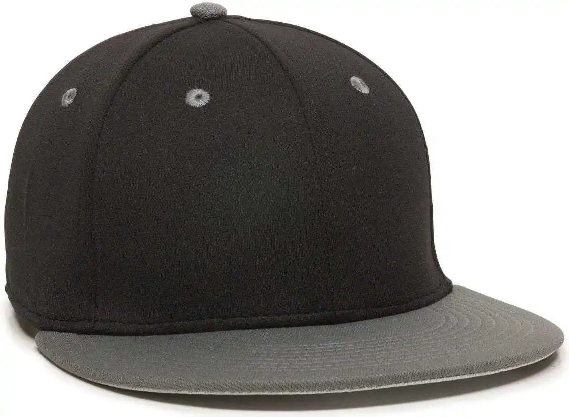 Oc Sports Tgs1930x Proflex Bamboo Charcoal Flat Visor Cap - Black Dark Gray - 6 3/8’’ - 3/4’’