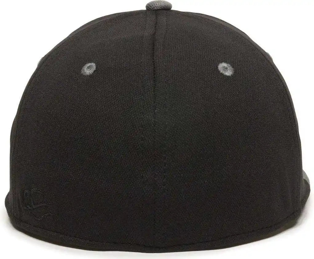 Oc Sports Tgs1930x Proflex Bamboo Charcoal Flat Visor Cap - Black Dark Gray - 6 3/8’’ - 3/4’’