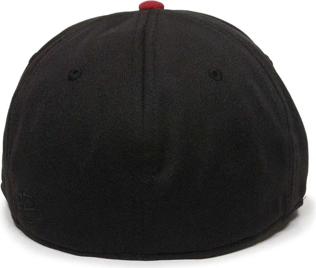 Oc Sports Tgs1930x Proflex Bamboo Charcoal Flat Visor Cap - Black Red - 6 3/8’’ - 3/4’’