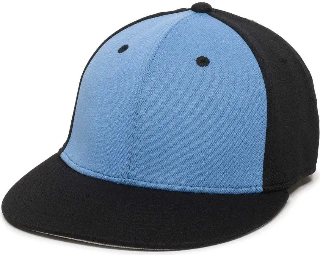 Oc Sports Tgs1930x Proflex Bamboo Charcoal Flat Visor Cap - Columbia Blue Black