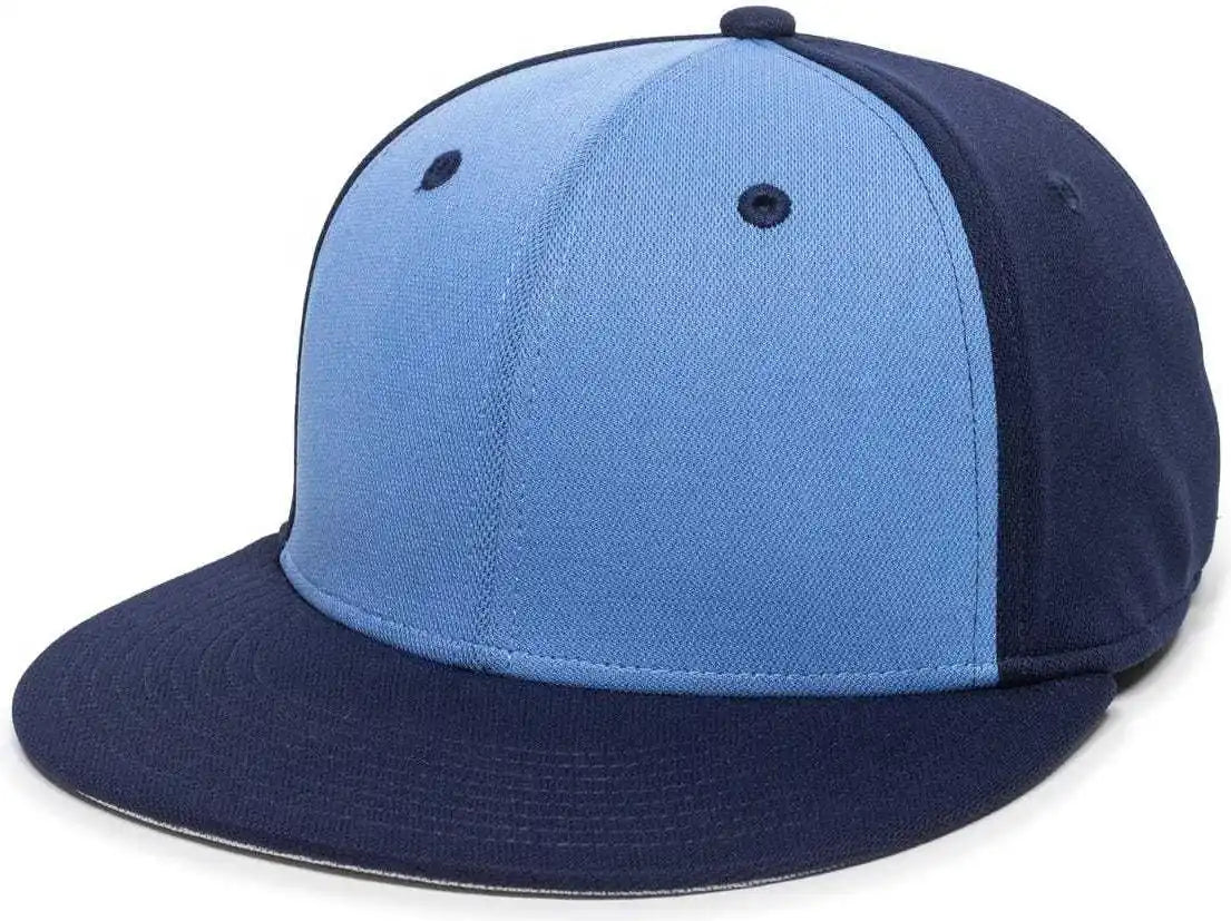 Oc Sports Tgs1930x Proflex Bamboo Charcoal Flat Visor Cap - Columbia Blue Navy