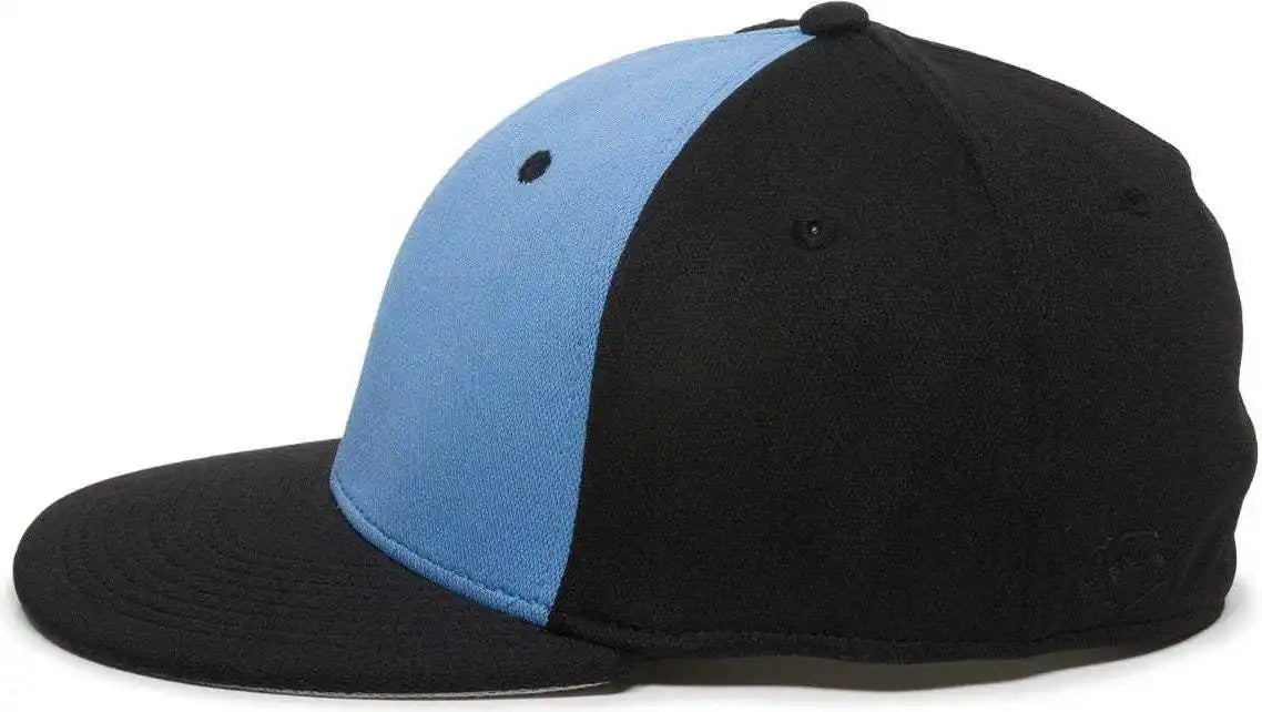 Oc Sports Tgs1930x Proflex Bamboo Charcoal Flat Visor Cap - Columbia Blue Black