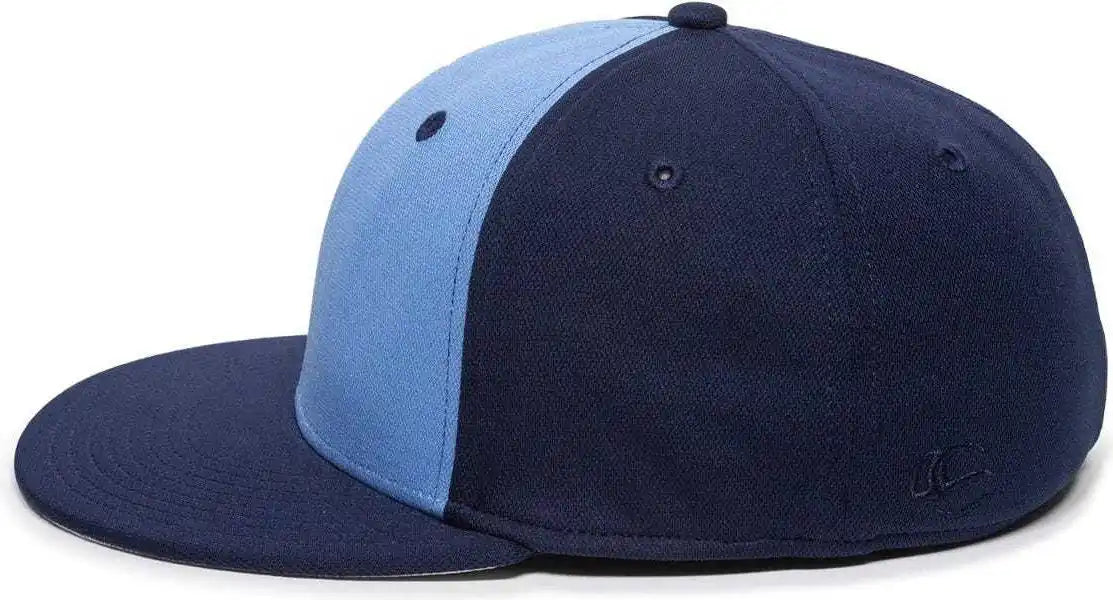 Oc Sports Tgs1930x Proflex Bamboo Charcoal Flat Visor Cap - Columbia Blue Navy