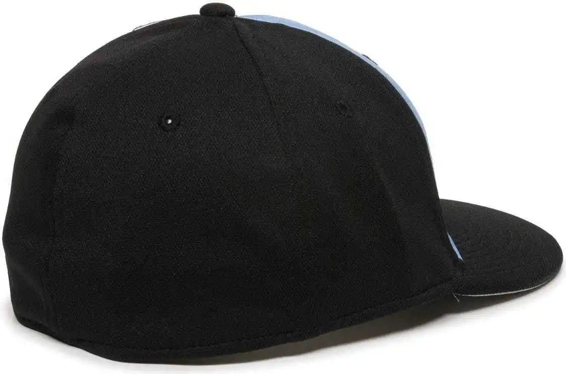 Oc Sports Tgs1930x Proflex Bamboo Charcoal Flat Visor Cap - Columbia Blue Black