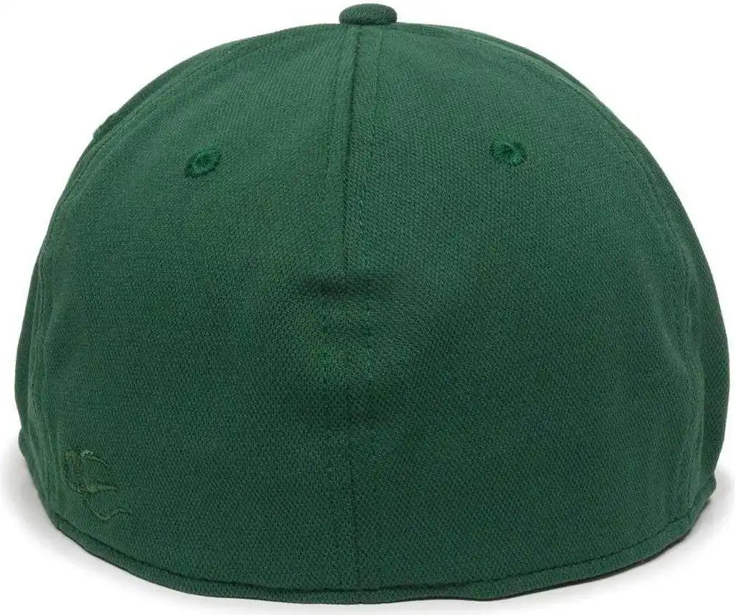 Oc Sports Tgs1930x Proflex Bamboo Charcoal Flat Visor Cap - Gold Dark Green - Forest / 6 3/8’’ - 3/4’’