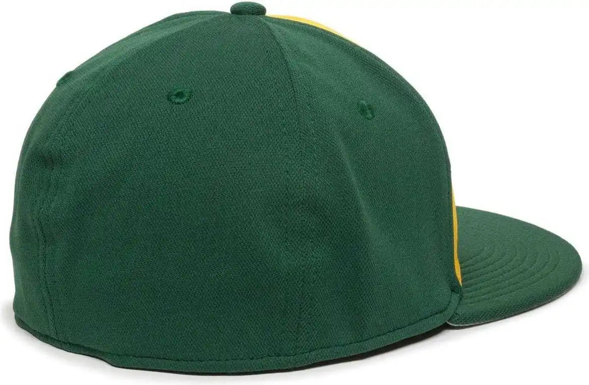 Oc Sports Tgs1930x Proflex Bamboo Charcoal Flat Visor Cap - Gold Dark Green