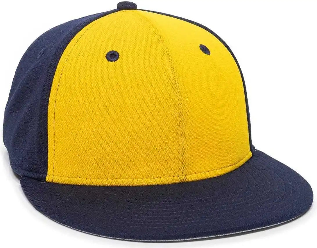 Oc Sports Tgs1930x Proflex Bamboo Charcoal Flat Visor Cap - Gold Navy - 6 3/8’’ - 3/4’’