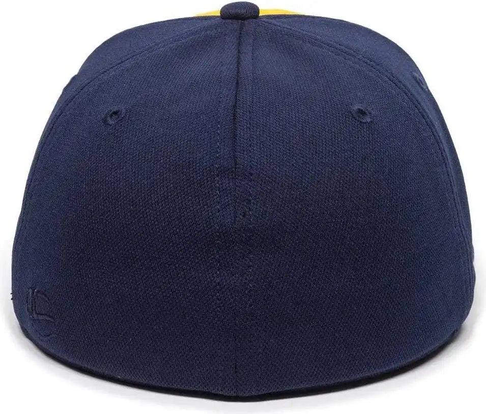 Oc Sports Tgs1930x Proflex Bamboo Charcoal Flat Visor Cap - Gold Navy - 6 3/8’’ - 3/4’’