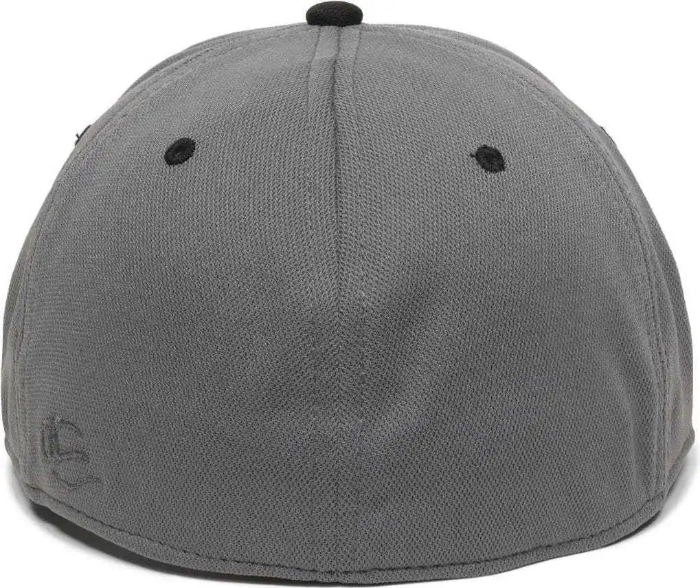 Oc Sports Tgs1930x Proflex Bamboo Charcoal Flat Visor Cap - Grap Black - Dark Gray / 6 3/8’’ - 3/4’’