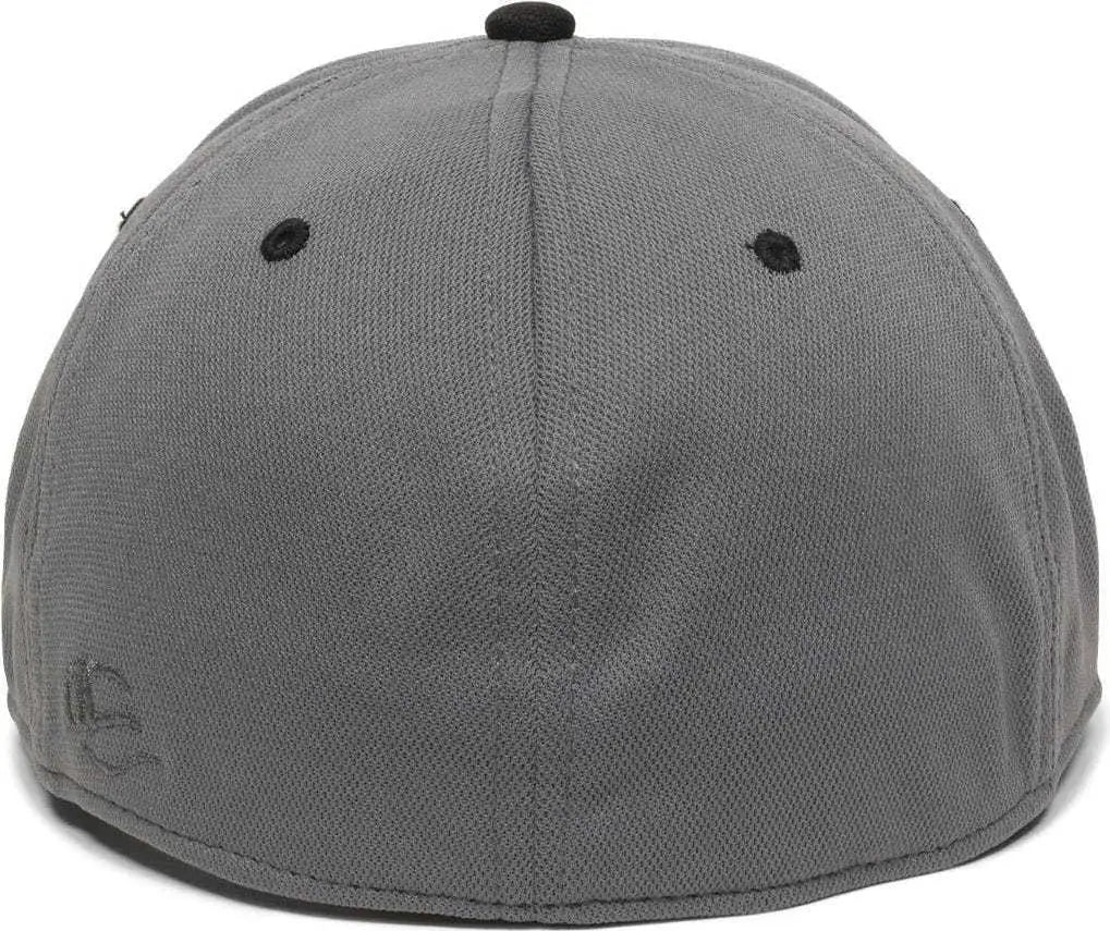 Oc Sports Tgs1930x Proflex Bamboo Charcoal Flat Visor Cap - Grap Black - Dark Gray / 6 3/8’’ - 3/4’’