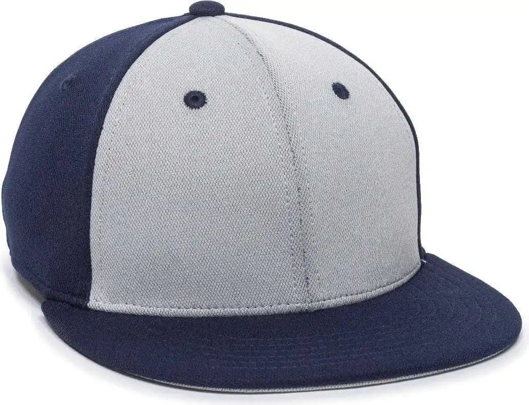 Oc Sports Tgs1930x Proflex Bamboo Charcoal Flat Visor Cap - Lt Gray Ny - Light Navy / 6 3/8’’ - 3/4’’