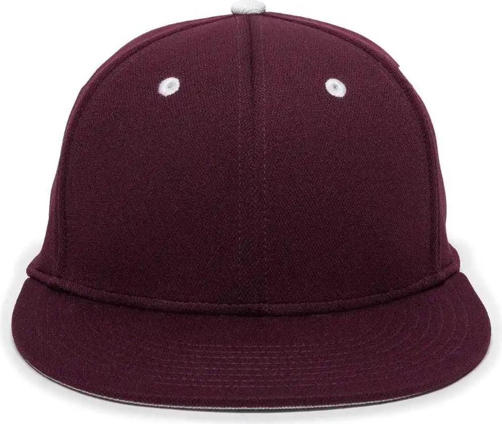 Oc Sports Tgs1930x Proflex Bamboo Charcoal Flat Visor Cap - Maroon White