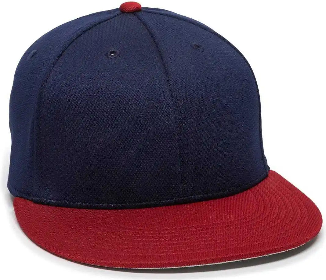 Oc Sports Tgs1930x Proflex Bamboo Charcoal Flat Visor Cap - Navy Red - 6 3/8’’ - 3/4’’