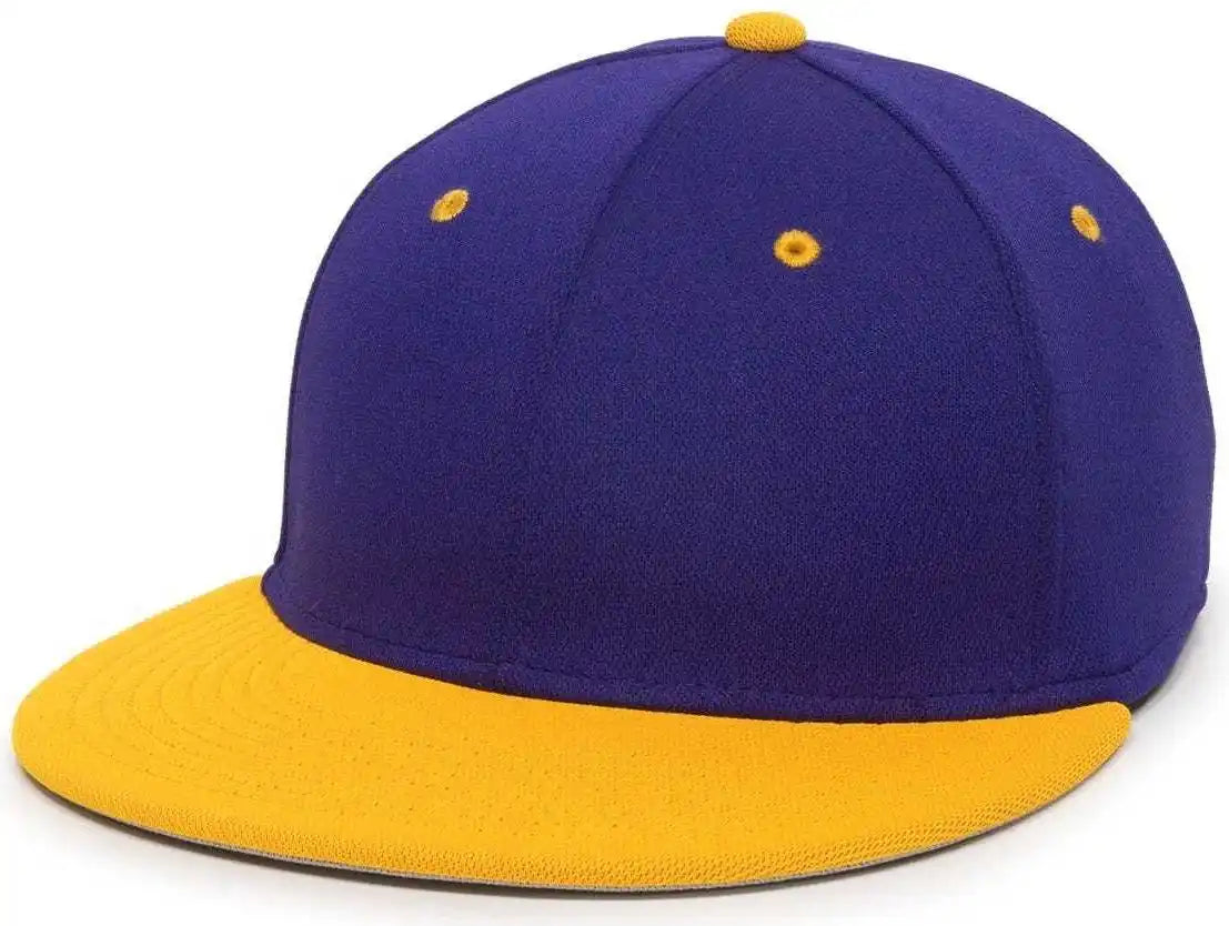 Oc Sports Tgs1930x Proflex Bamboo Charcoal Flat Visor Cap - Purple Gold