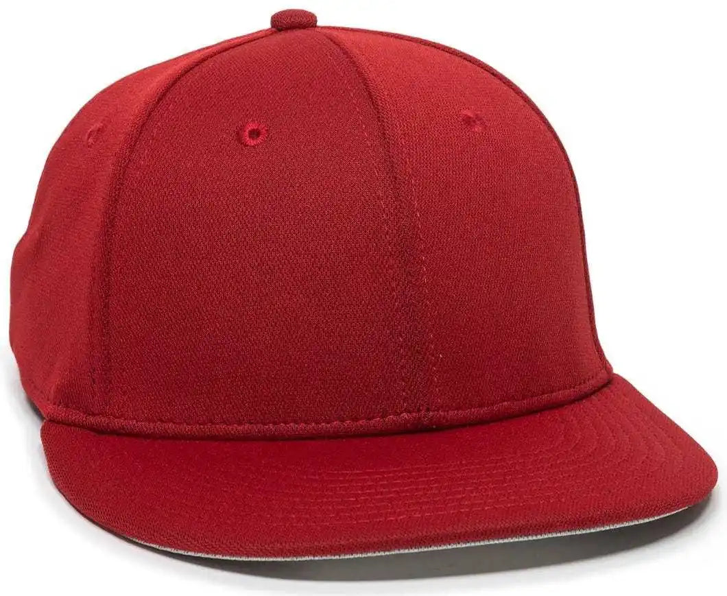Oc Sports Tgs1930x Proflex Bamboo Charcoal Flat Visor Cap - Red - 6 3/8’’ - 3/4’’