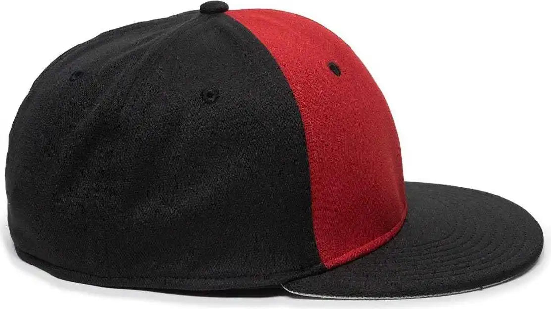 Oc Sports Tgs1930x Proflex Bamboo Charcoal Flat Visor Cap - Red Black