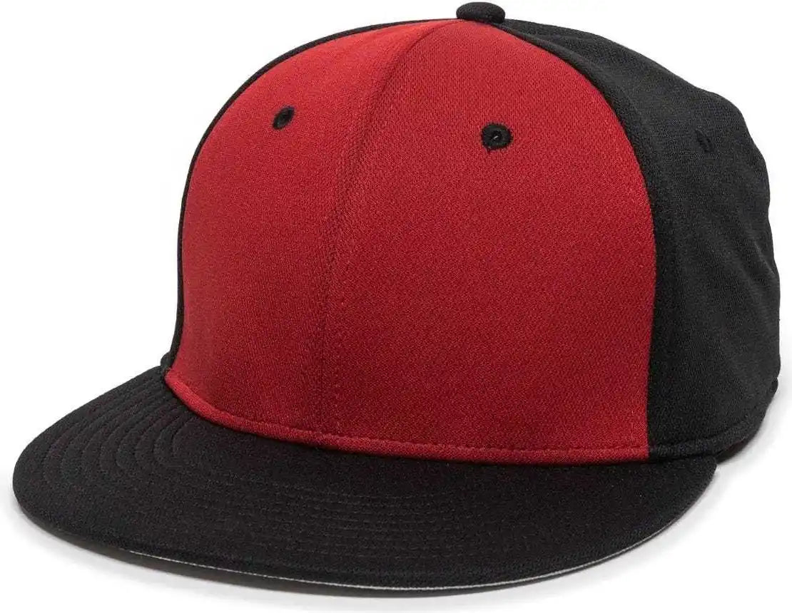 Oc Sports Tgs1930x Proflex Bamboo Charcoal Flat Visor Cap - Red Black