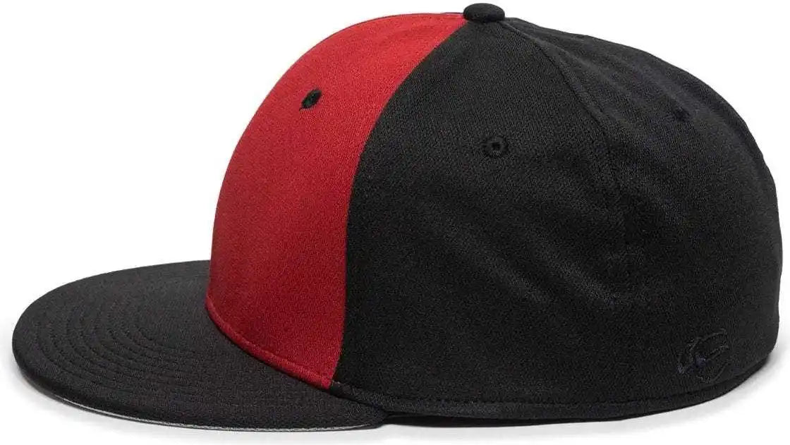 Oc Sports Tgs1930x Proflex Bamboo Charcoal Flat Visor Cap - Red Black