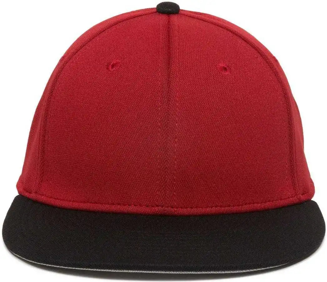 Oc Sports Tgs1930x Proflex Bamboo Charcoal Flat Visor Cap - Red Black